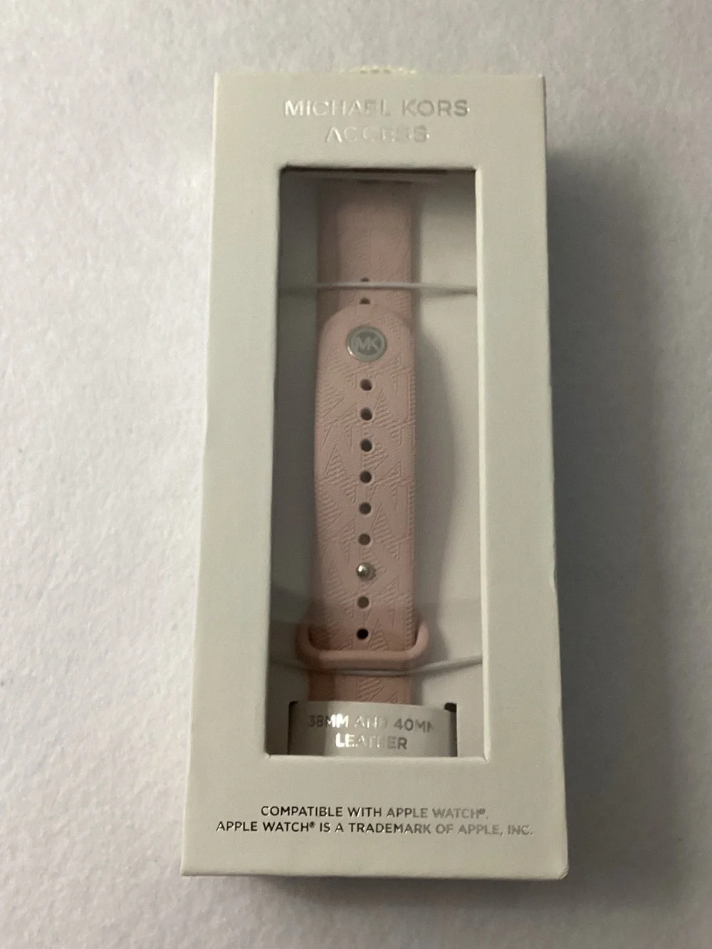 Michael Kors Blush Rubber Apple Watch Band, 38mm or 40mm
